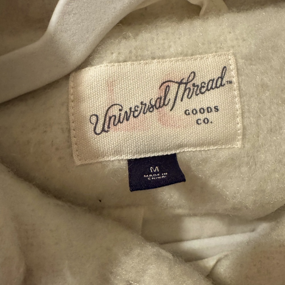 Universal Thread Oversized Ivory Wool-Blend Shacket - Picture 5 of 7